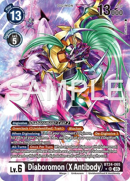 Image for Diaboromon (X Antibody) (Alternate Art) (BT24-065 SR) - Digimon Card Game