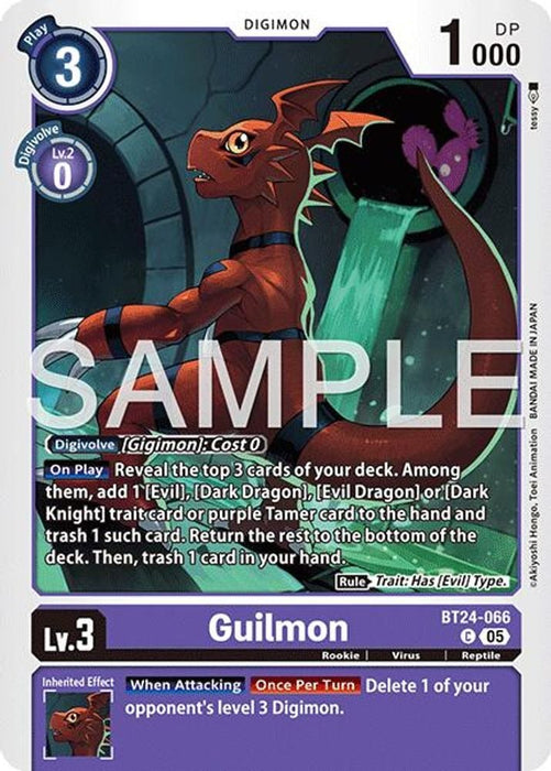 Guilmon (#BT24-066 C) (Time Stranger) Near Mint
