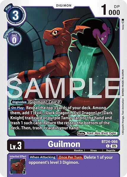 Image for Guilmon (BT24-066 C) - Digimon Card Game