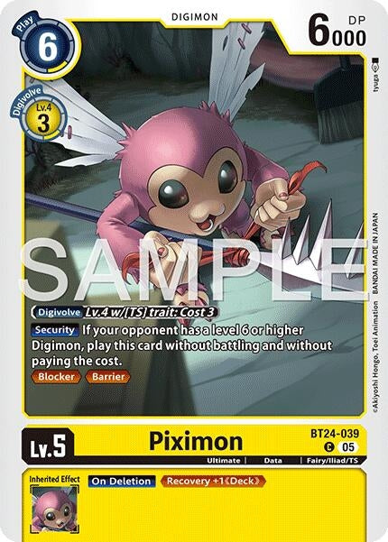Image for Piximon (BT24-039 C) - Digimon Card Game