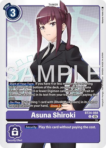 Image for Asuna Shiroki (BT24-088 UC) - Digimon Card Game