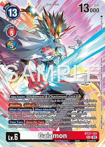 Image for Gaiamon (2026 Dash Pack Campaign) (Alternate Art - Chinese) (BT21-101 SEC) - Digimon Card Game