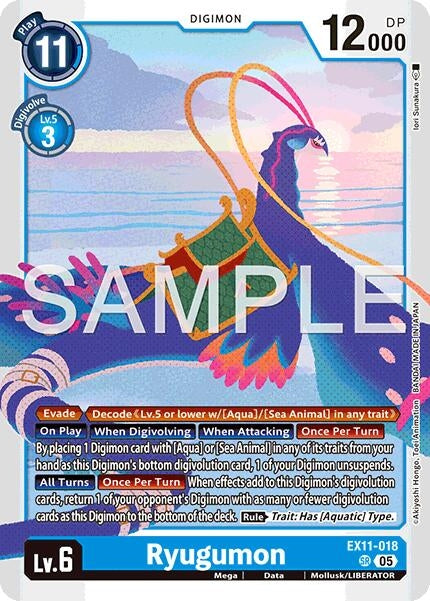 Image for Ryugumon (EX11-018 SR) - Digimon Card Game