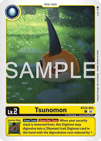 Image for Tsunomon (BT24-003) (BT24-003 C) - Digimon Card Game