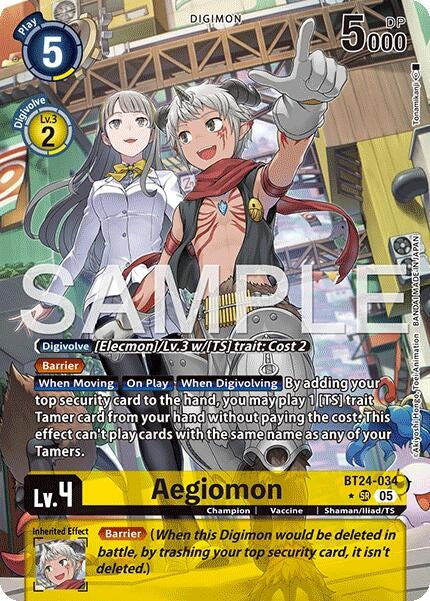 Image for Aegiomon (Alternate Art) (BT24-034 SR) - Digimon Card Game