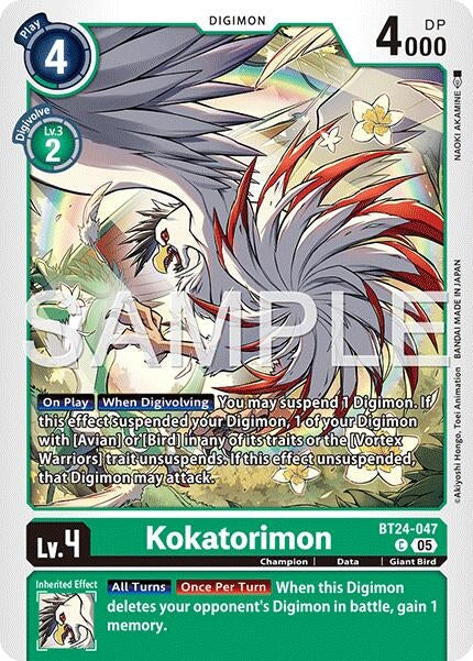 Image for Kokatorimon (BT24-047 C) - Digimon Card Game