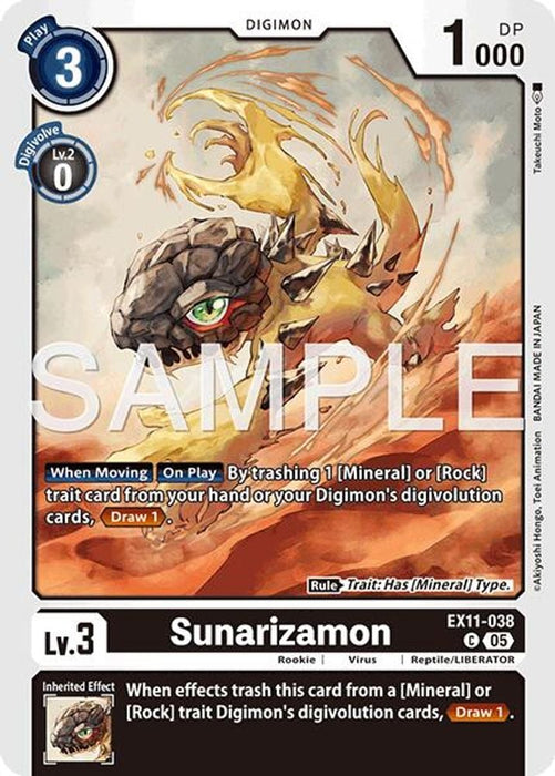 Sunarizamon (#EX11-038 C) (Dawn of Liberator) Near Mint