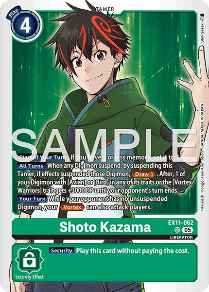 Image for Shoto Kazama (EX11-062 SR) - Digimon Card Game
