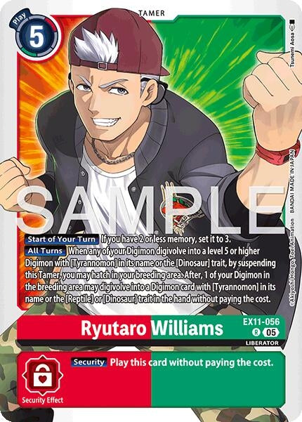 Image for Ryutaro Williams (EX11-056 R) - Digimon Card Game