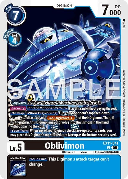 Image for Oblivimon (EX11-041 U) - Digimon Card Game