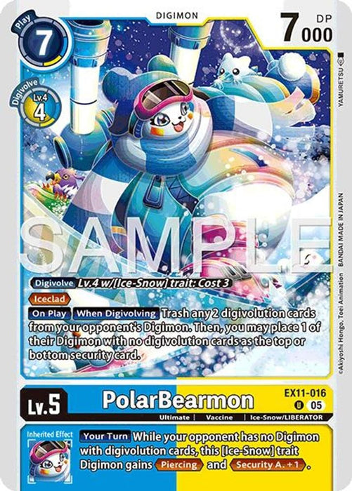 PolarBearmon (#EX11-016 U) (Dawn of Liberator) Near Mint