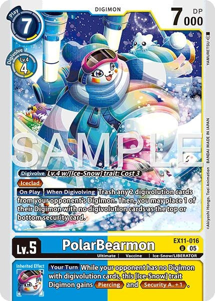 Image for PolarBearmon (EX11-016 U) - Digimon Card Game