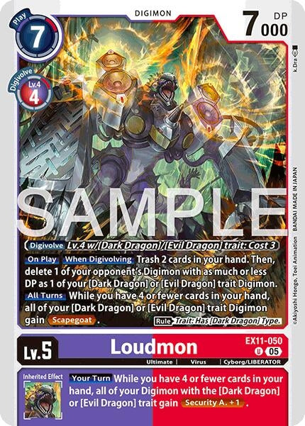 Image for Loudmon (EX11-050 U) - Digimon Card Game