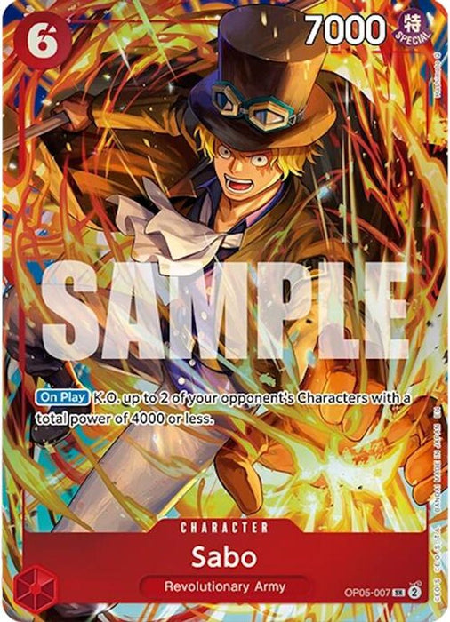 Sabo (Illustration Box Vol.5) (#OP05-007) (One Piece Promotion Cards) Near Mint Foil