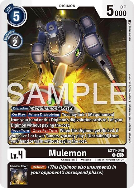Image for Mulemon (EX11-040 U) - Digimon Card Game