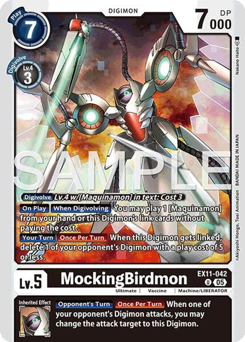 MockingBirdmon (#EX11-042 U) (Dawn of Liberator) Near Mint