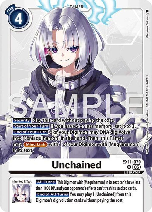 Unchained (#EX11-070 R) (Dawn of Liberator) Near Mint Foil