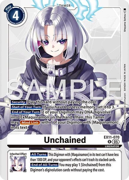Image for Unchained (EX11-070 R) - Digimon Card Game