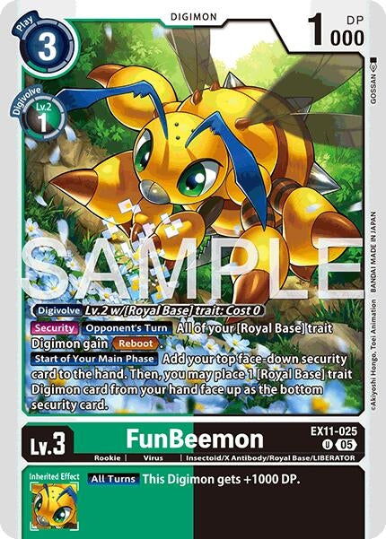 Image for FunBeemon (EX11-025 U) - Digimon Card Game