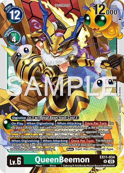 Image for QueenBeemon (EX11-034 R) - Digimon Card Game