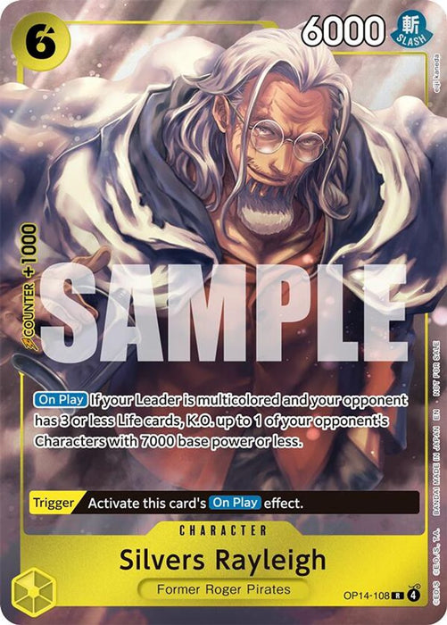 Silvers Rayleigh (Dash Pack) (#OP14-108) (The Azure Sea's Seven) Near Mint Foil