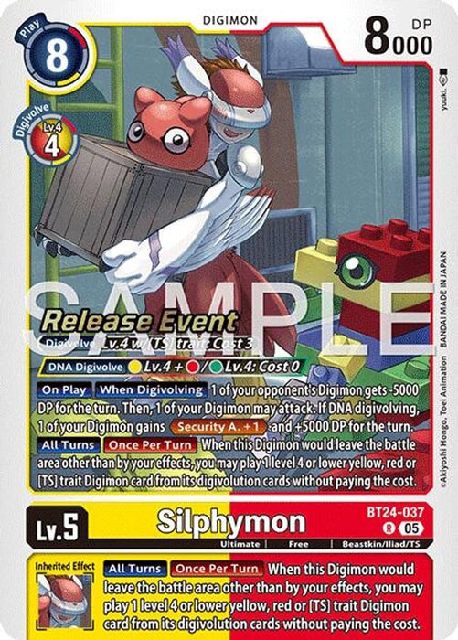 Silphymon (#BT24-037 R) (Time Stranger Release Event Cards) Near Mint Foil