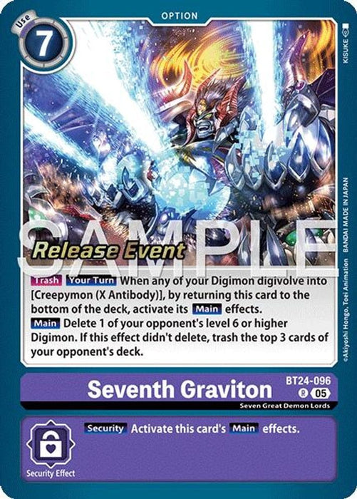 Seventh Graviton (#BT24-096 R) (Time Stranger Release Event Cards) Near Mint Foil