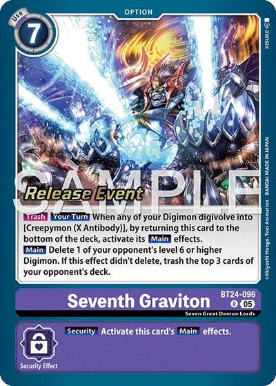 Seventh Graviton (#BT24-096 R) (Time Stranger Release Event Cards)