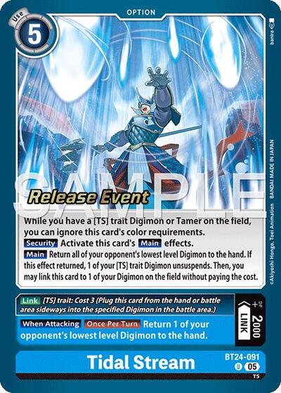 Tidal Stream (#BT24-091 U) (Time Stranger Release Event Cards)