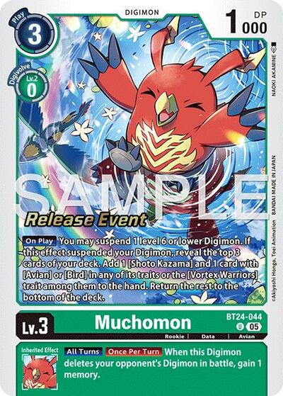 Muchomon (#BT24-044 U) (Time Stranger Release Event Cards)