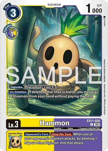 Image for Hanimon (EX11-020 U) - Digimon Card Game
