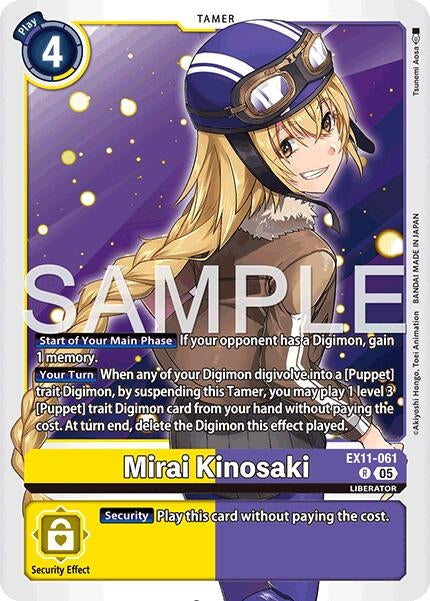 Image for Mirai Kinosaki (EX11-061 R) - Digimon Card Game