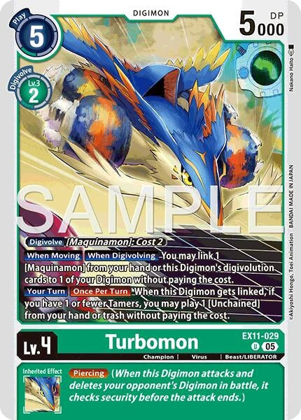 Image for Turbomon (EX11-029 U) - Digimon Card Game