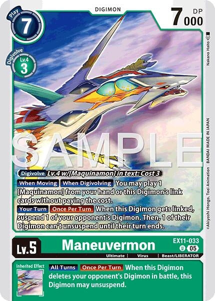 Image for Maneuvermon (EX11-033 U) - Digimon Card Game