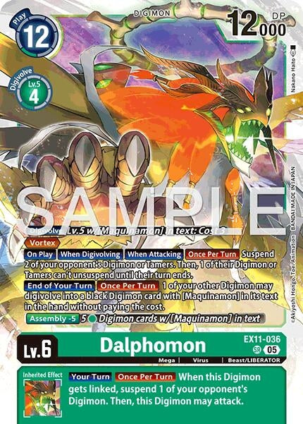 Image for Dalphomon (EX11-036 SR) - Digimon Card Game