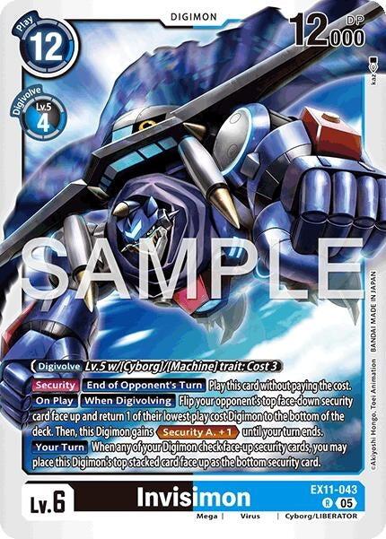 Image for Invisimon (EX11-043 R) - Digimon Card Game