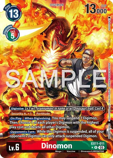 Image for Dinomon (Box Topper) (EX11-011 R) - Digimon Card Game