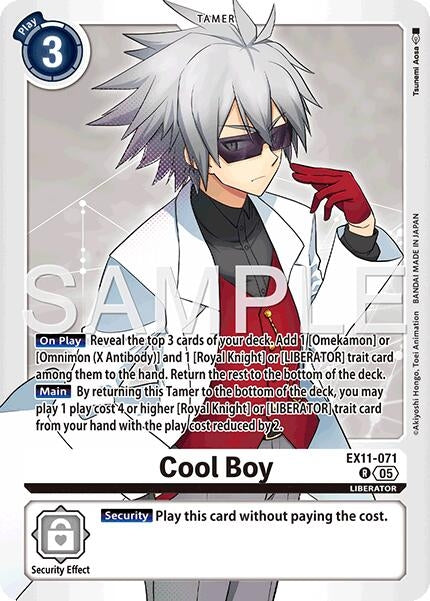 Image for Cool Boy (EX11-071 R) - Digimon Card Game