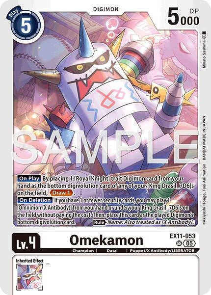 Image for Omekamon (EX11-053 SR) - Digimon Card Game