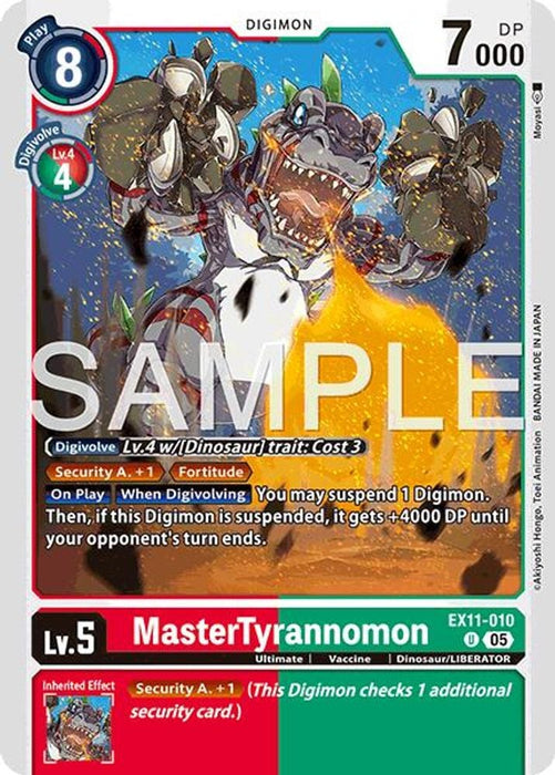 MasterTyrannomon (#EX11-010 U) (Dawn of Liberator) Near Mint