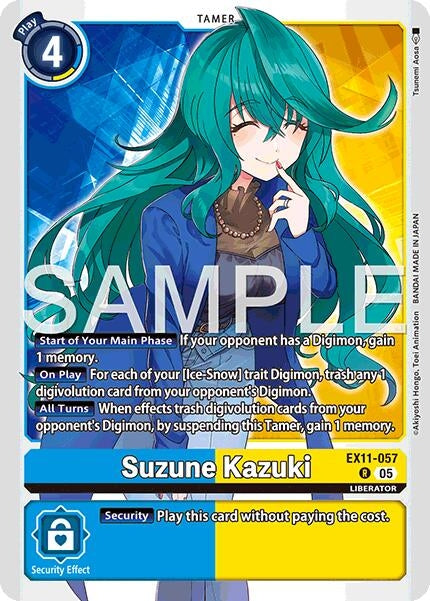 Image for Suzune Kazuki (EX11-057 R) - Digimon Card Game