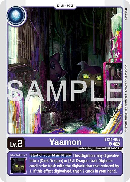 Image for Yaamon (EX11-005 C) - Digimon Card Game