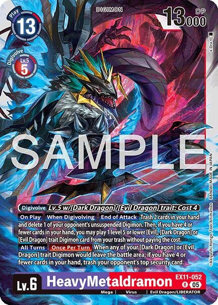 Image for HeavyMetaldramon (EX11-052 R) - Digimon Card Game