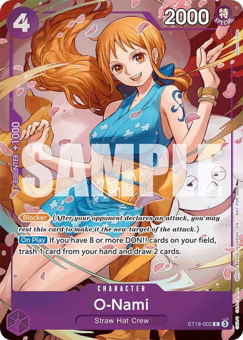 O-Nami - ST18-002 (Dash Pack) (#ST18-002) (Extra Booster: One Piece Heroines Edition) Near Mint Foil