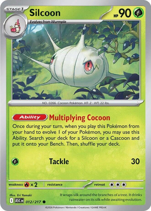 Image for Silcoon (012/217) [ME: Ascended Heroes] - Pokemon
