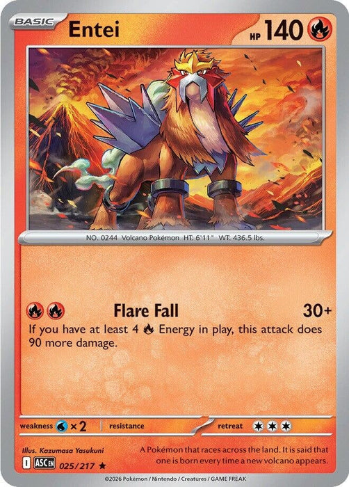 Image for Entei (025/217) [ME: Ascended Heroes] - Pokemon