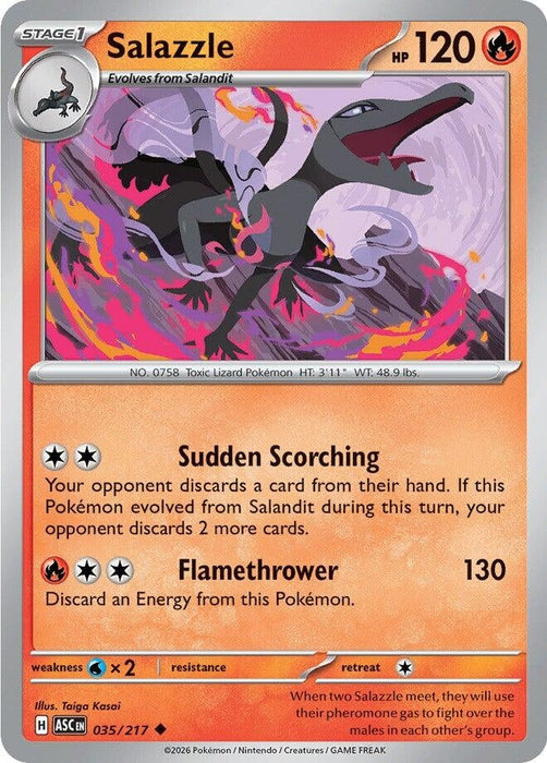 Image for Salazzle (035/217) [ME: Ascended Heroes] - Pokemon