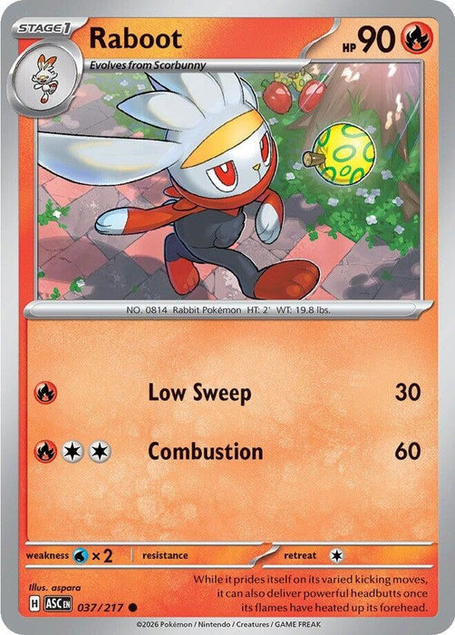 Image for Raboot (037/217) [ME: Ascended Heroes] - Pokemon