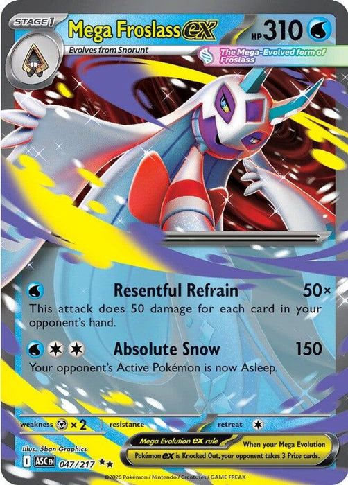 Mega Froslass ex 047 217 (#047/217) (ME: Ascended Heroes) Near Mint Holofoil