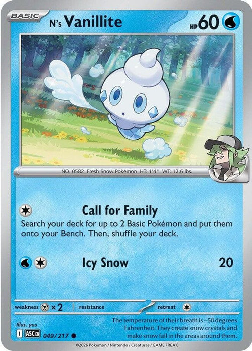 Ns Vanillite (#049/217) (ME: Ascended Heroes) Near Mint